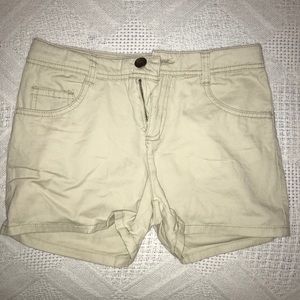 Cream Twill Girls’ Shorts